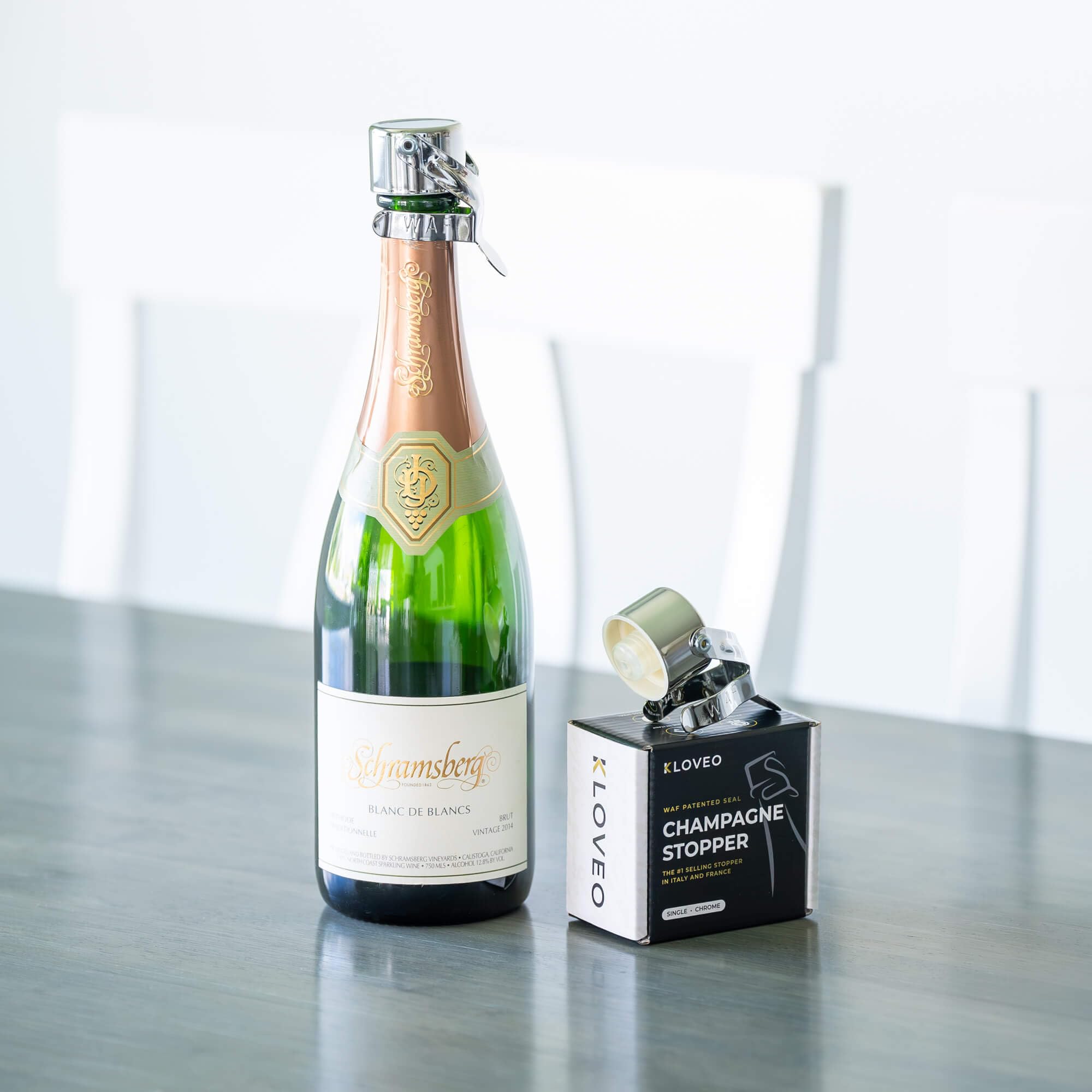 KLOVEO WAF preserves carbonation for days when chilled