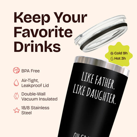 KLUBI 18/8 stainless steel tumbler durable and sturdy