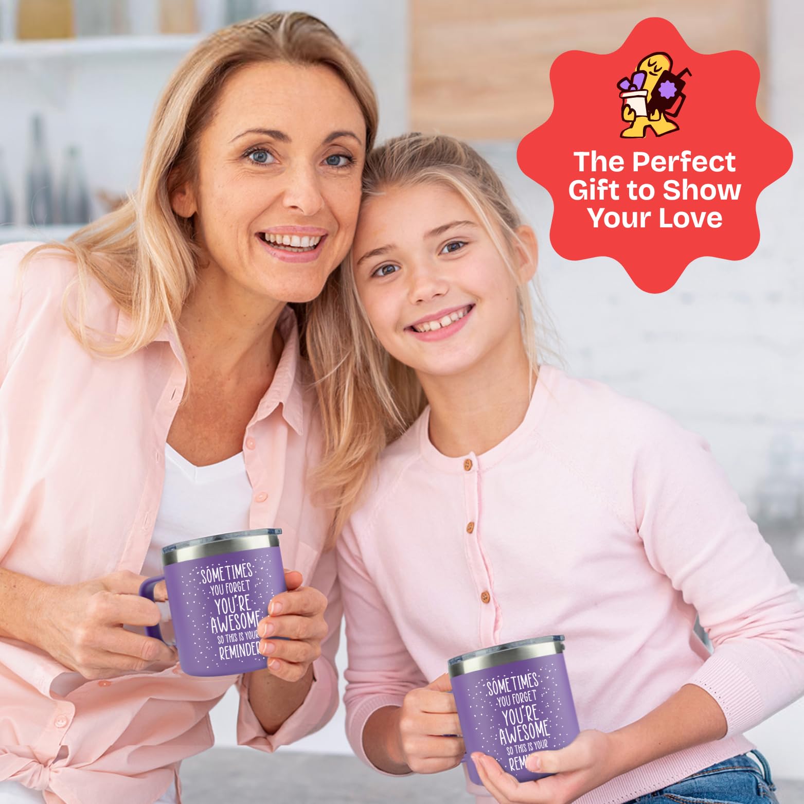 KLUBI ez-slide lid purple mug ensures spill-resistant sipping