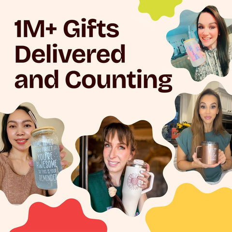 KLUBI navy 14oz mug stack highlights packaging efficiency for gifting