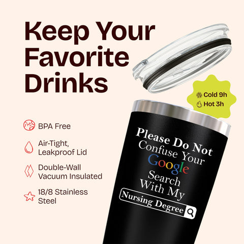 KLUBI Nurse Gifts for Women stylish and practical daily tumbler