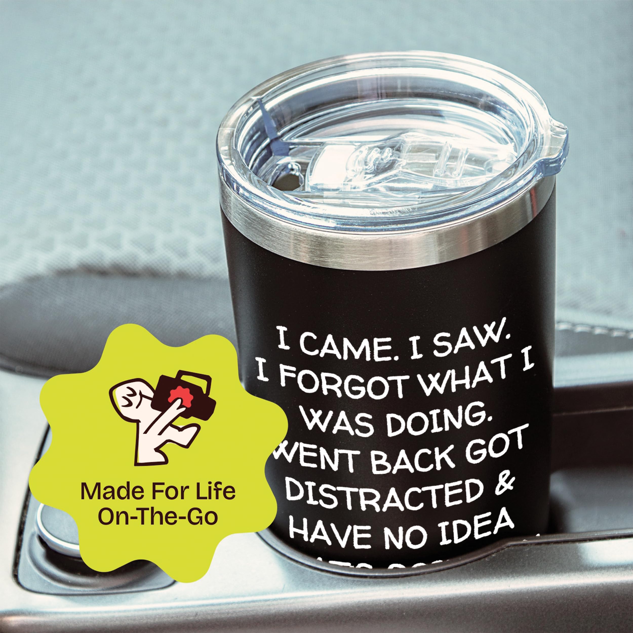 KLUBI senior gift set with straw and lid for easy sipping