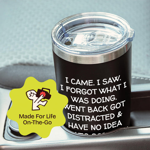 KLUBI senior gift set with straw and lid for easy sipping