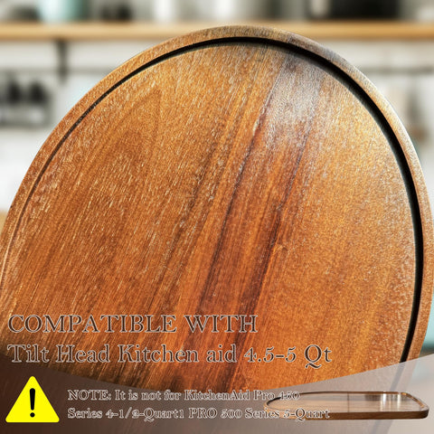 Klxuyuo acacia wood slider mat provides smooth glide for KitchenAid Tilt-Head