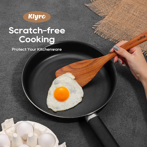 KLYRO ergonomic handle design on utensils for reduced hand fatigue
