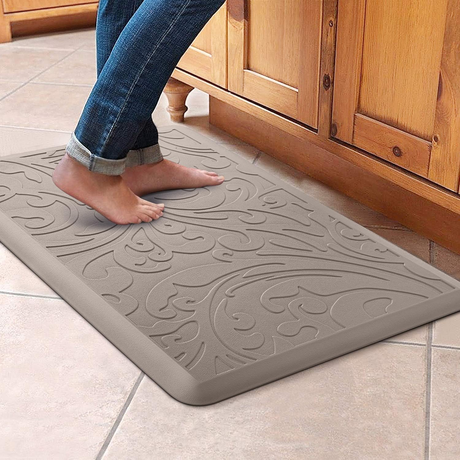 KMAT Kitchen Mat anti-fatigue foam provides lasting comfort for long cooking tasks