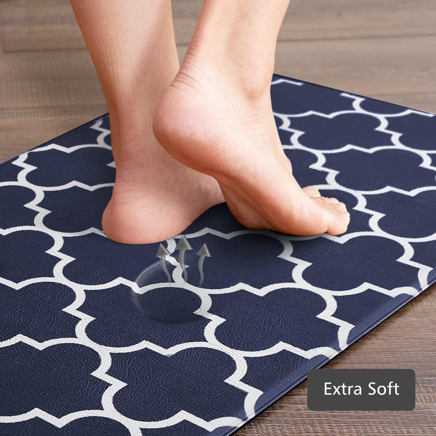 KMAT blue waterproof top surface resists spills for easy cleaning