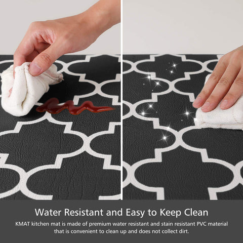 KMAT easy clean design allows quick removal of spills from surface