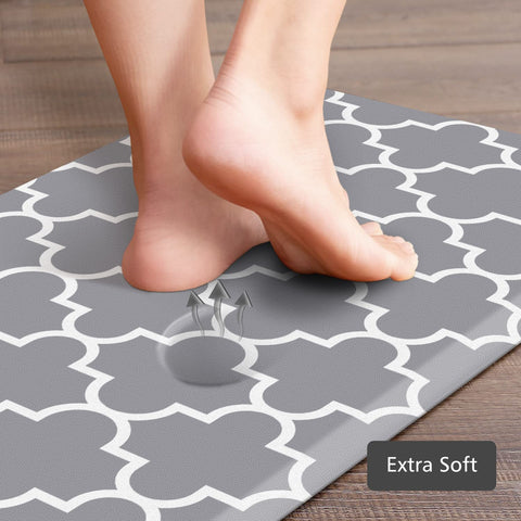 KMAT kitchen mat with ergonomic standing area for cooking and prep tasks.