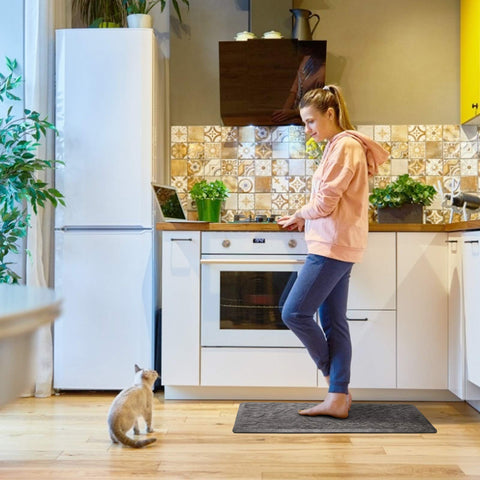 KMAT large-work-area mat fits kitchen, laundry, and office tasks.