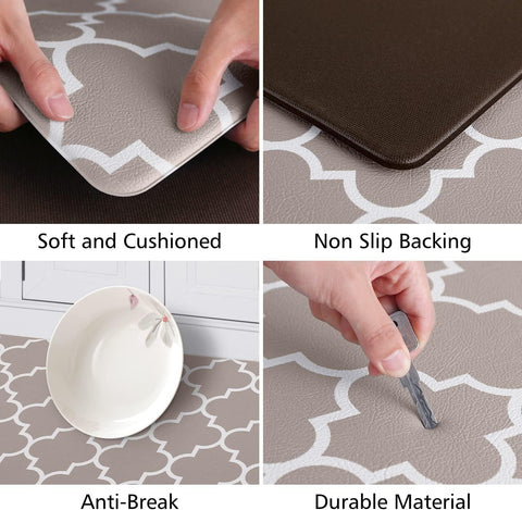 KMat non-slip-bottom mat grips floors securely for safe, stable standing.