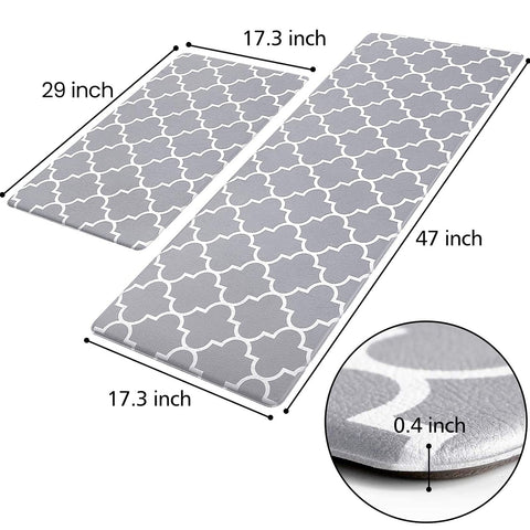 KMAT kitchen mat-non-slip-bottom ensures secure placement on tile and wood floors.