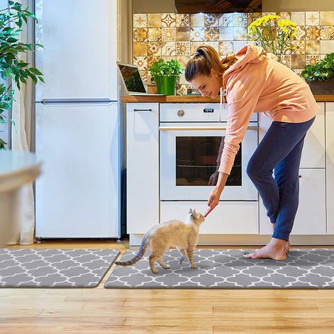 KMAT kitchen mat-small-rectangle-29in fits in front of sinks and counters.