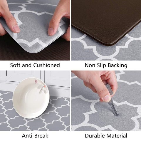 KMAT kitchen mat-waterproof-surface protects floors during spills and cleaning.