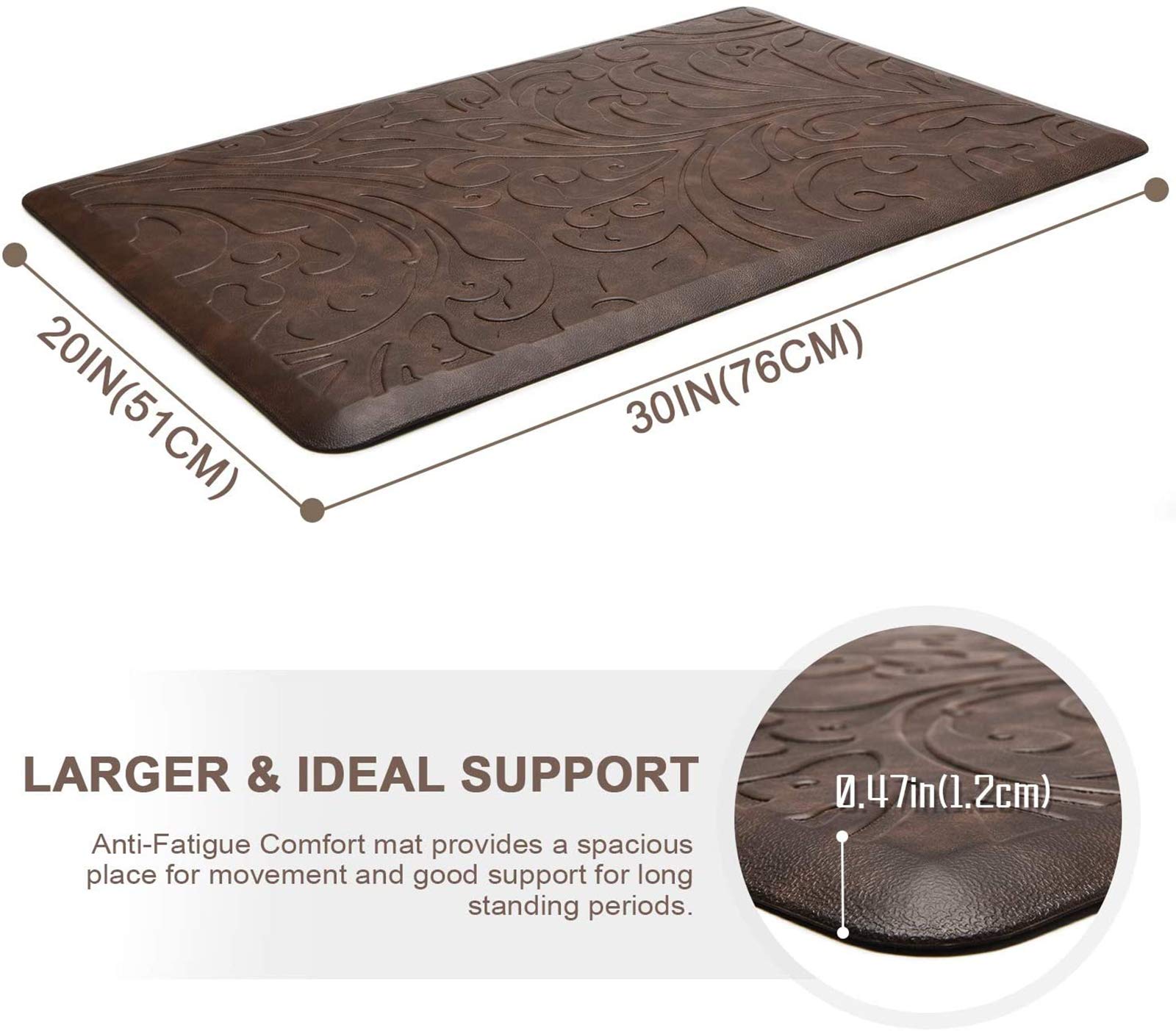 KMAT mat with waterproof top surface for easy cleaning after spills
