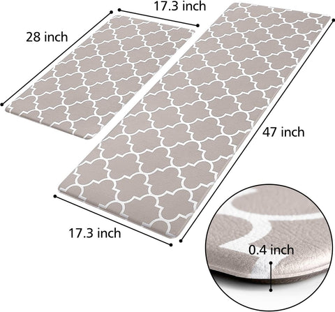 KMat waterproof-top kitchen mat keeps surfaces protected and easy to clean.