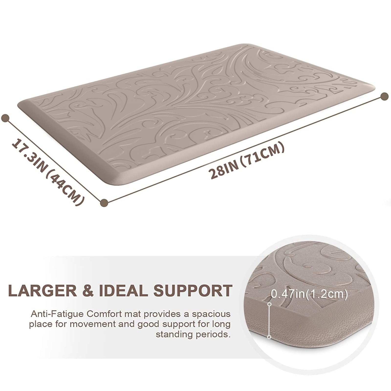 KMAT Kitchen Mat waterproof-top keeps surfaces clean during busy kitchen work