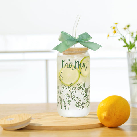 KMCCUMBER Bow Mama glass cup in gift box