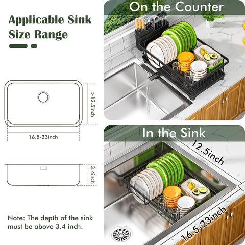 Kmiectse durable dish rack is easy to rinse and maintain over time.