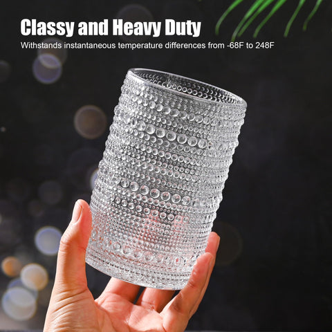 KMIGRUAN embossed glass straws offer sustainable sipping with classic style