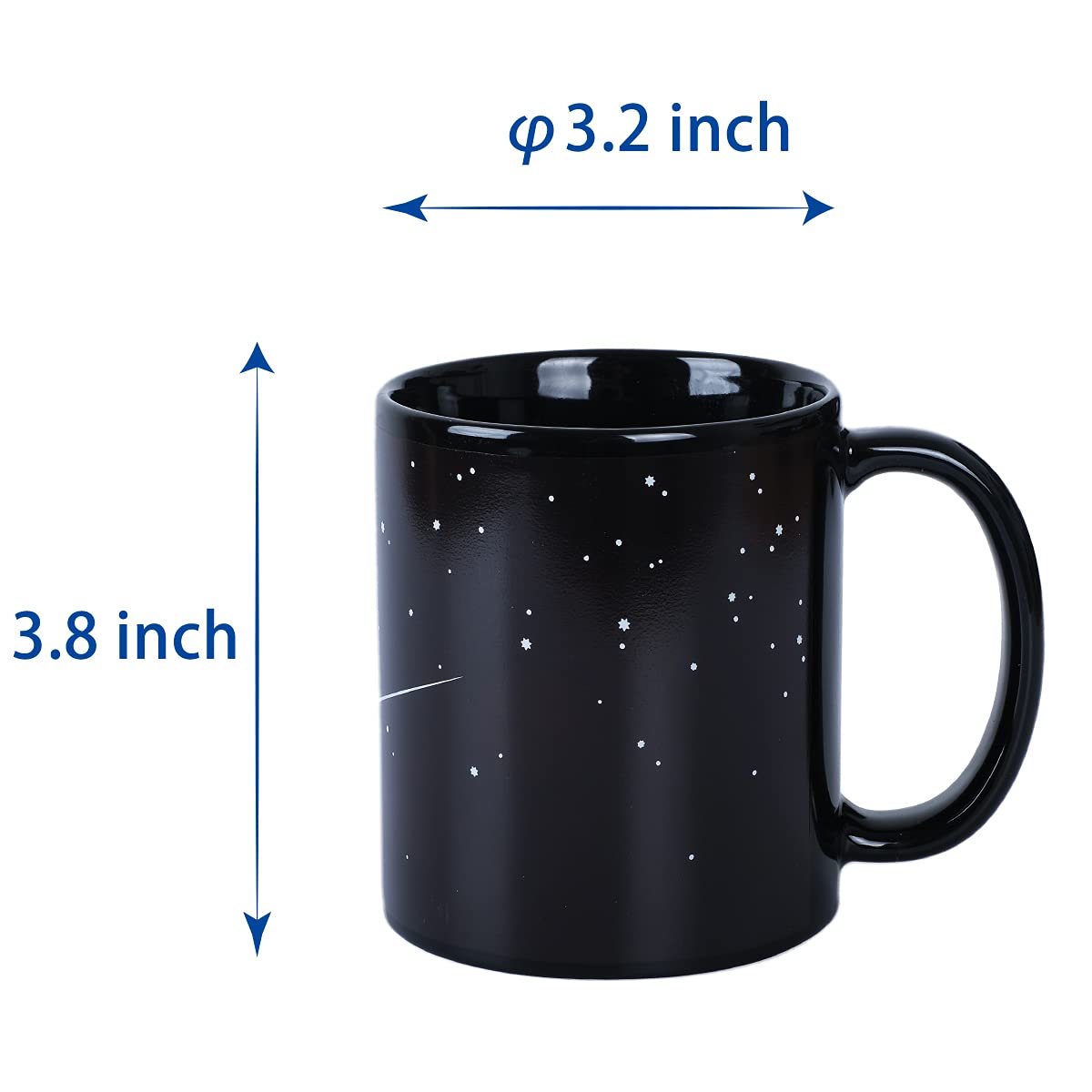 Kmiles ceramic mug with solar-system design for space and coffee fans