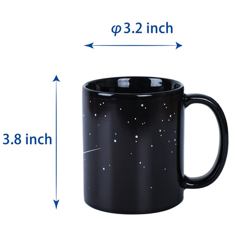 Kmiles ceramic mug with solar-system design for space and coffee fans