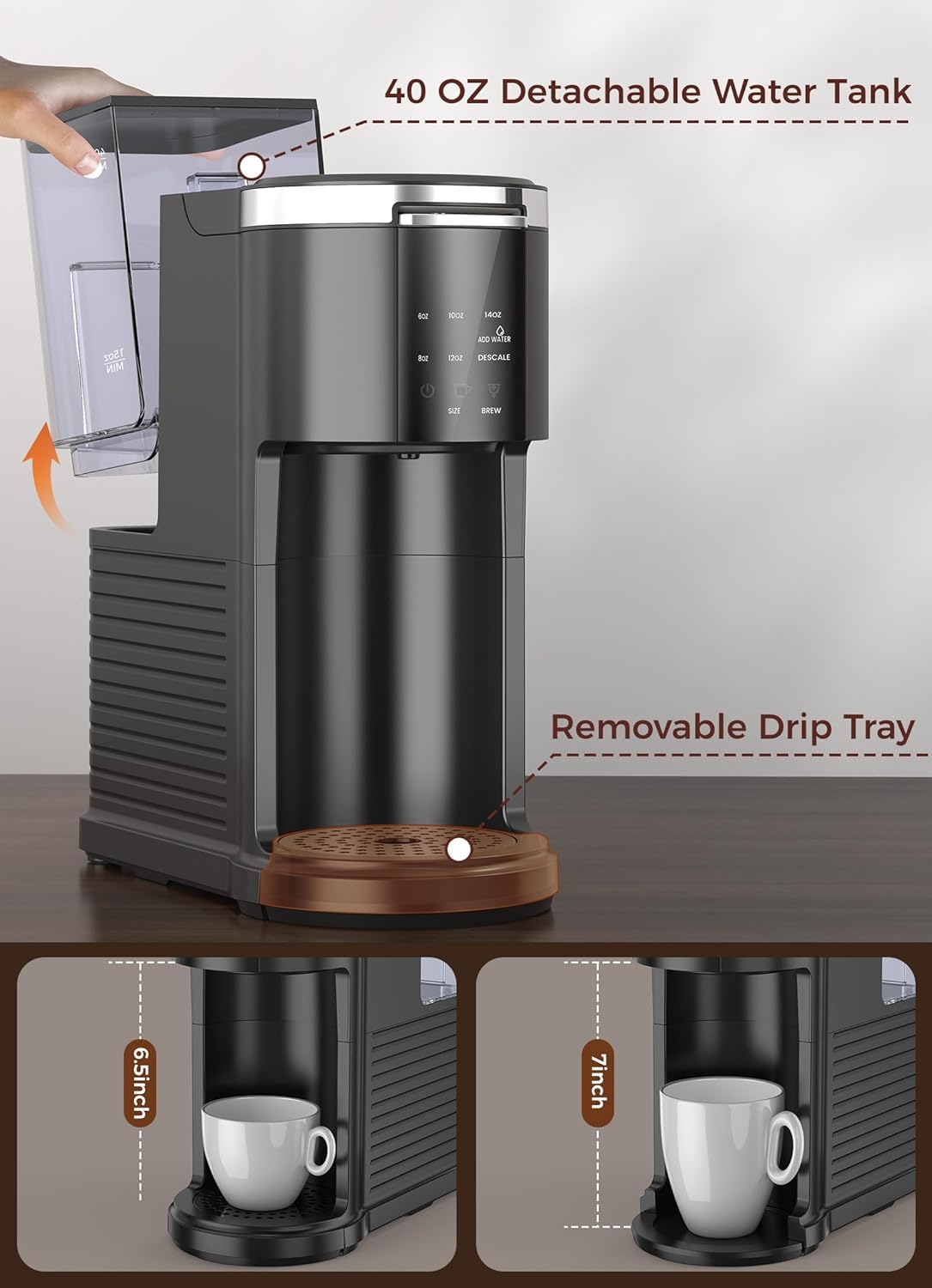 Kndko self-cleaning mode helps maintain taste and ease.