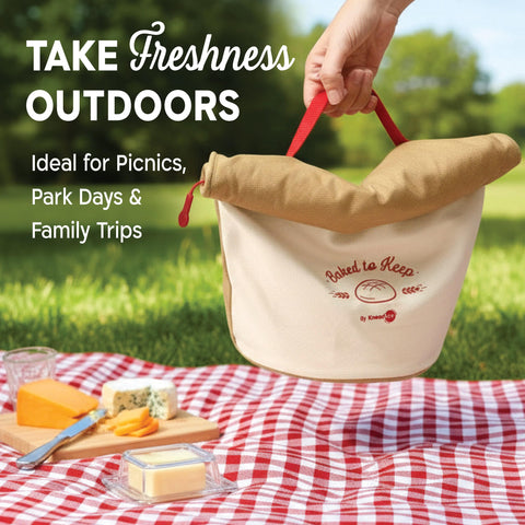 KNEADACE bread bag washable fabric for daily reuse