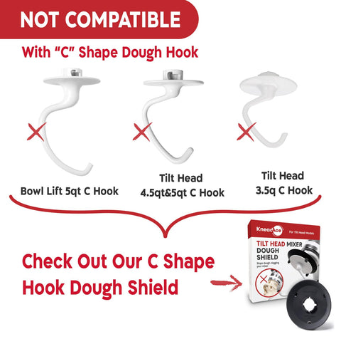 KneadAce dishwasher-safe shield for easy cleanup.