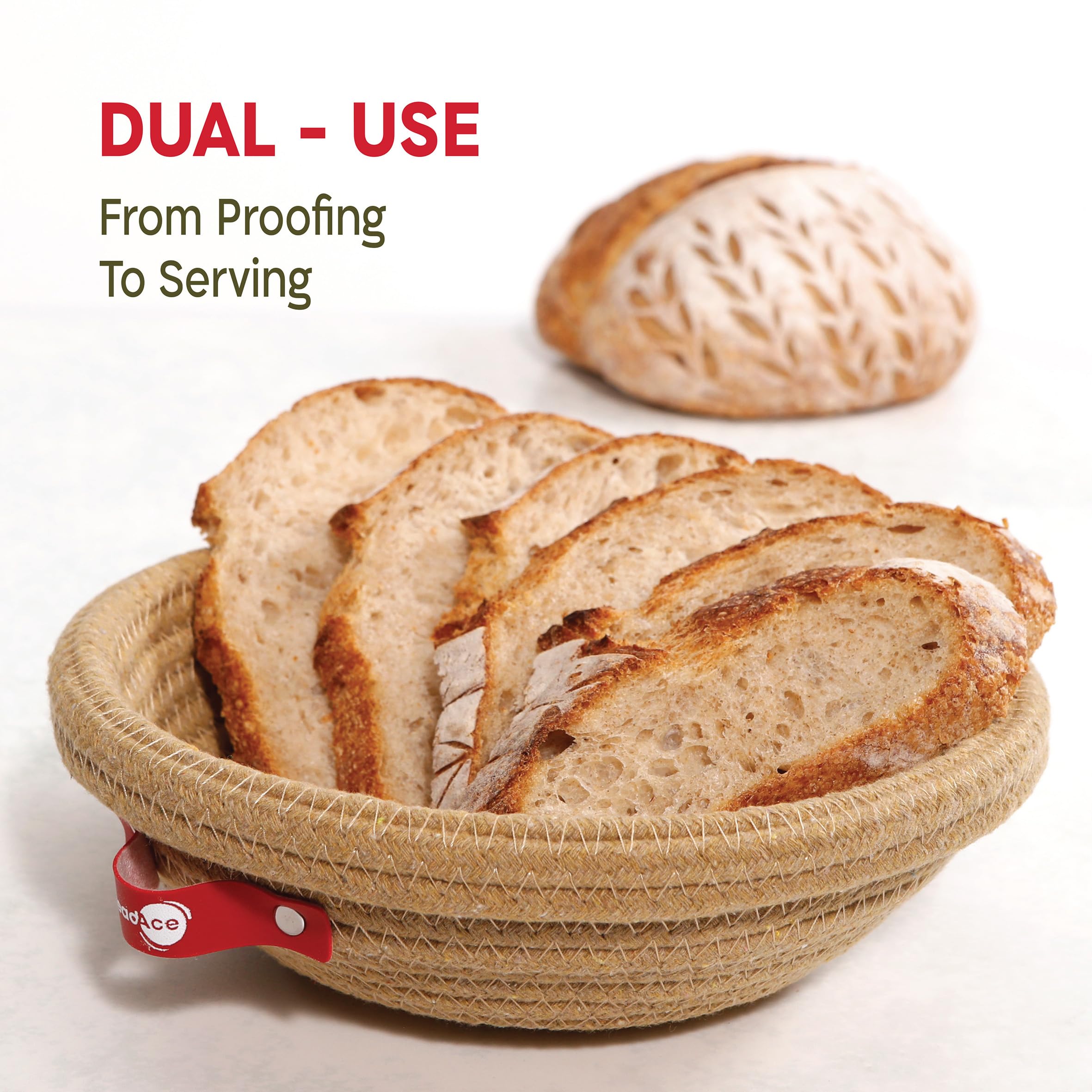 KneadAce breathable proofing baskets support moisture control in fridge overnight proofs.