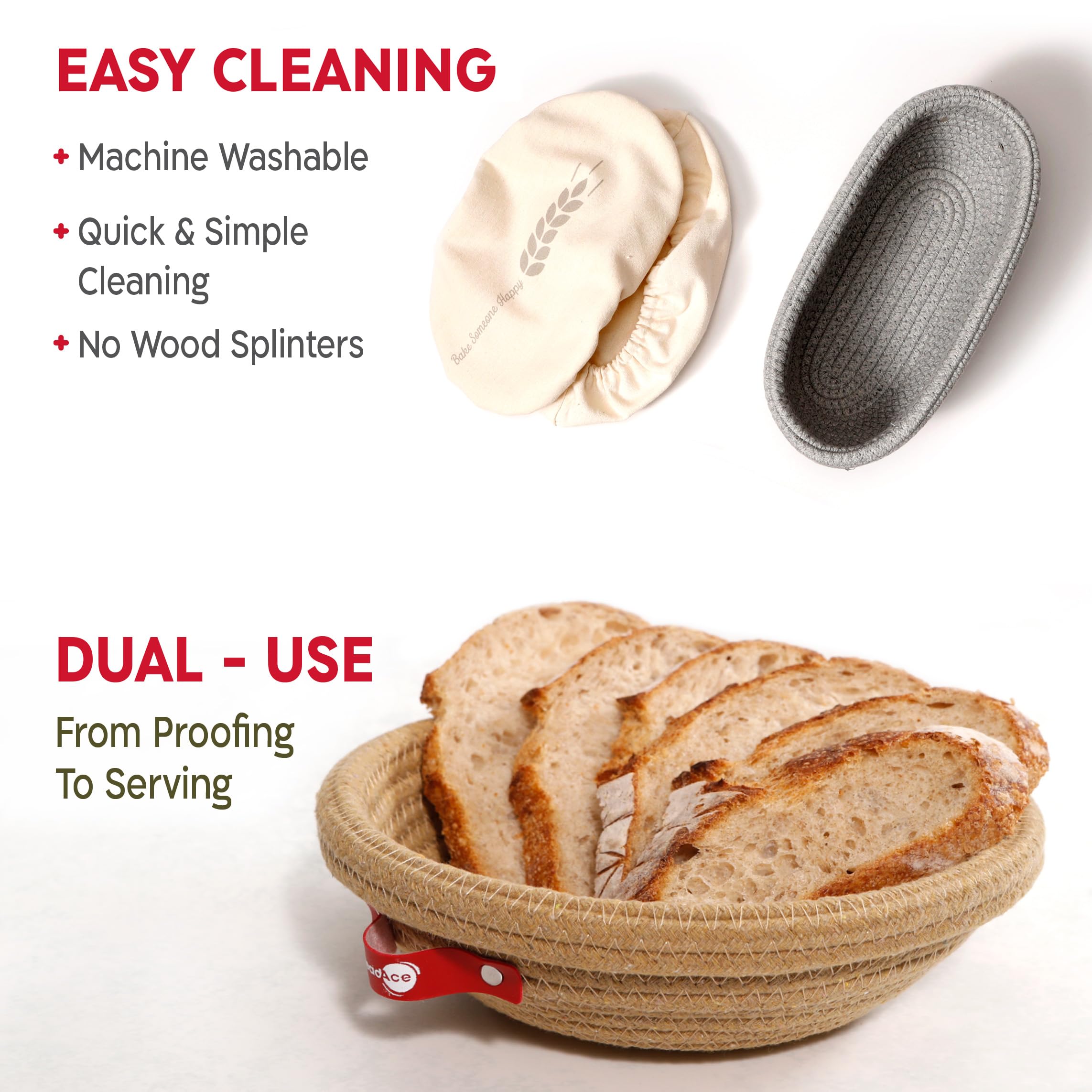 KneadAce magnetic bread lame enables precise scoring for attractive patterns.