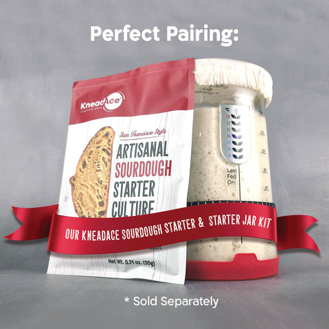KNEADACE Pro cloth cover captures moisture during fermentation.