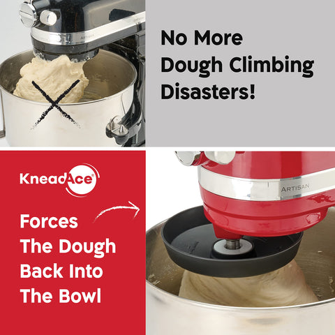 KneadAce easy-snap-on shield on spiral hook for quick use.