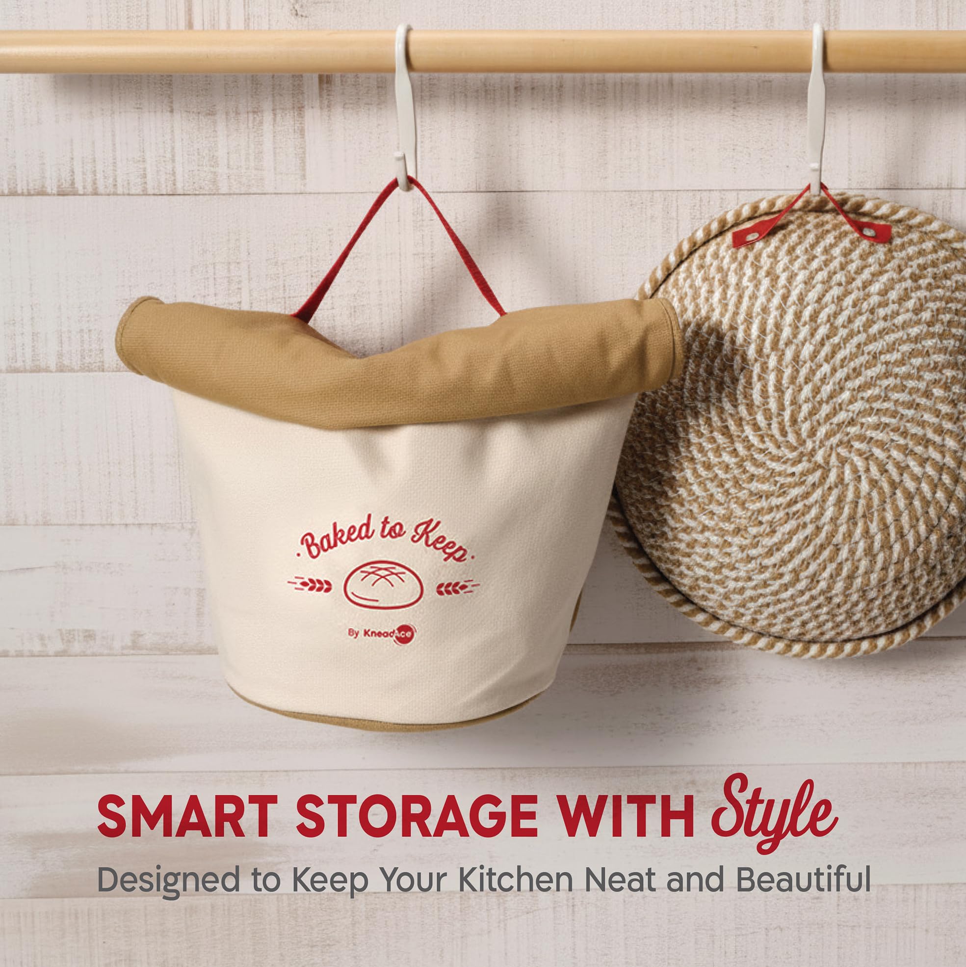 KNEADACE Bread Bag 2-pack makes a practical gift for home bakers