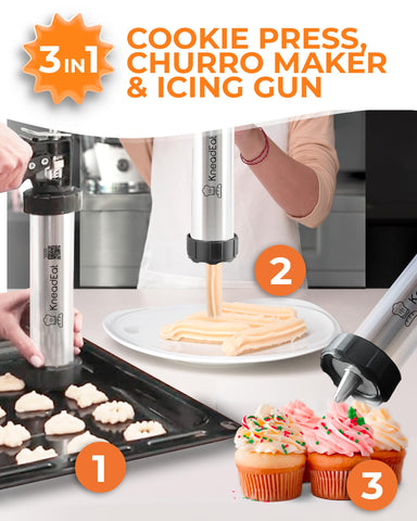 KneadEat XL filler for stuffed churros with chocolate or caramel