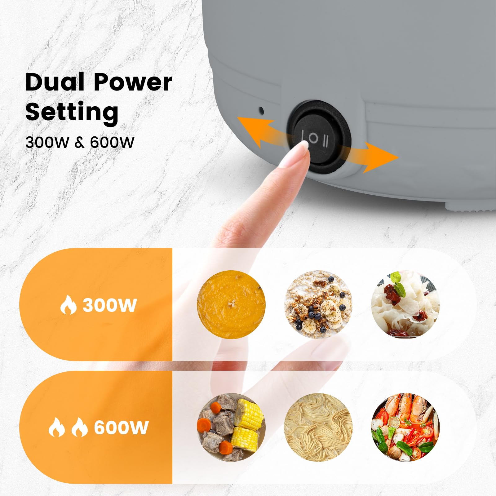 Knhuz mini portable pot gray design fits small apartments and travel.