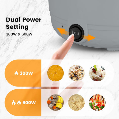 Knhuz mini portable pot gray design fits small apartments and travel.