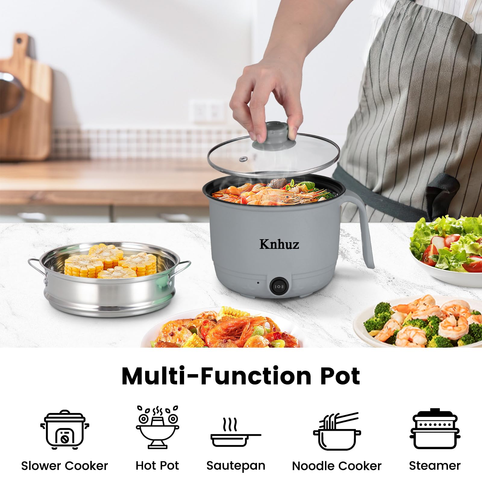 Knhuz ramen cooker supports quick meals for busy days.