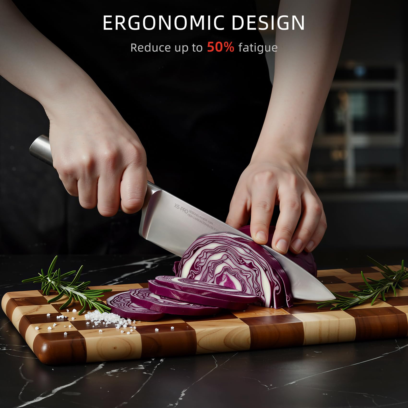 KnifeSaga 3.5-inch paring knife close-up for detail work