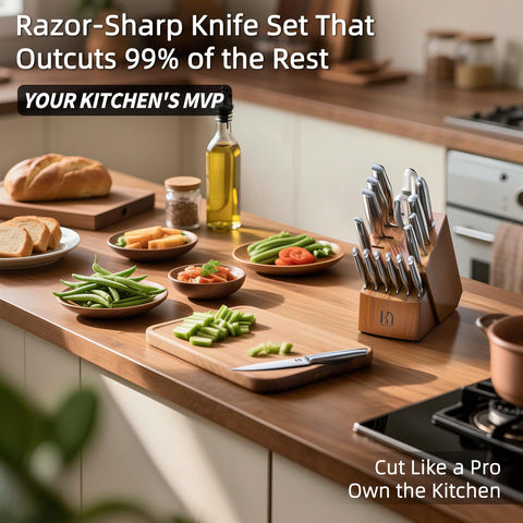 KnifeSaga 6in boning knife offers controlled meat prep with flexibility.