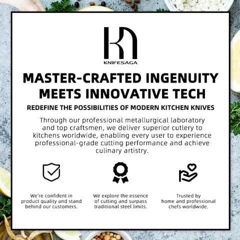 KnifeSaga kitchen shears excel at trimming herbs and more.