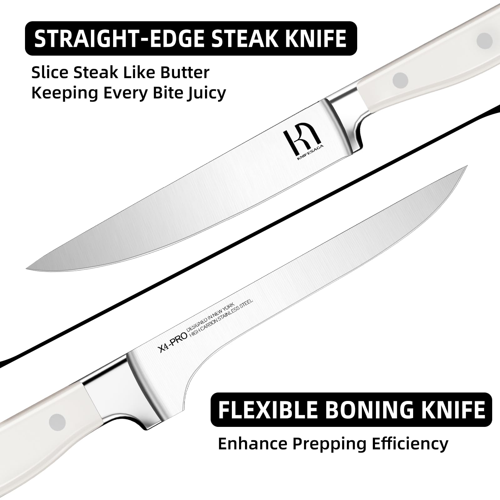 KnifeSaga 3.5-inch paring knife enables fine detail work.