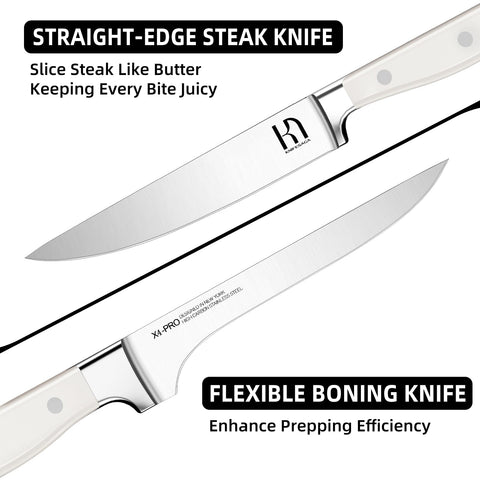 KnifeSaga 3.5-inch paring knife enables fine detail work.