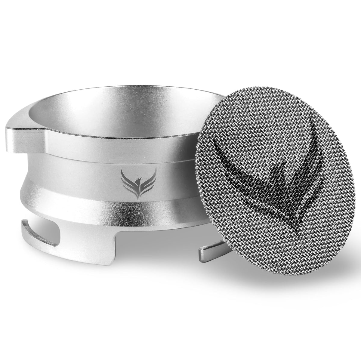 KNODOS 54mm dosing funnel for espresso keeps dosing neat and precise.