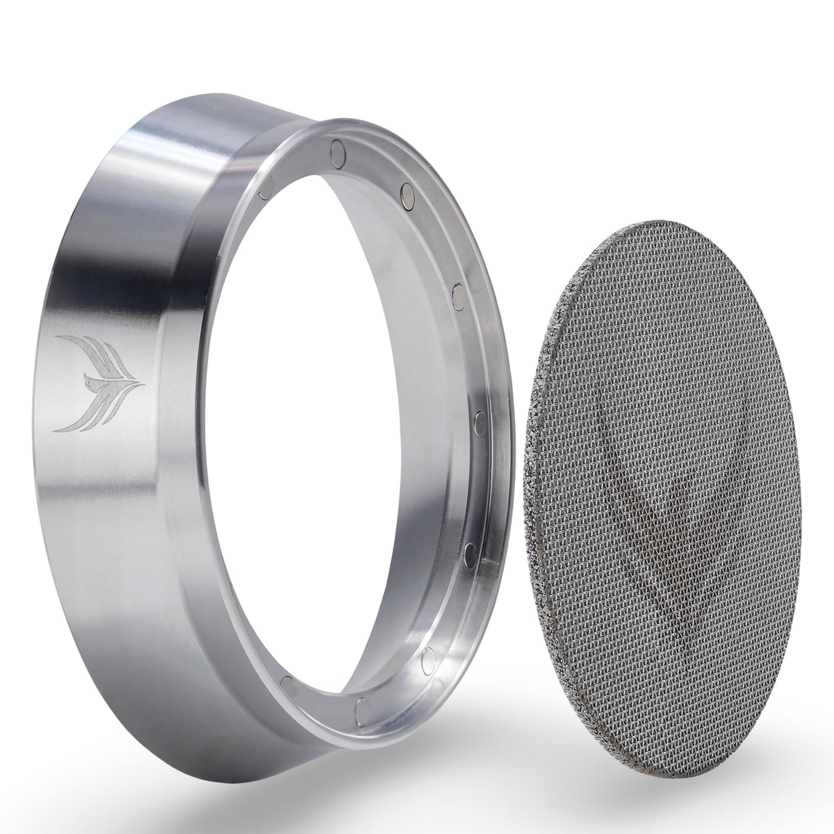 KNODOS 54mm dosing funnel for precise espresso flow and clean tamps