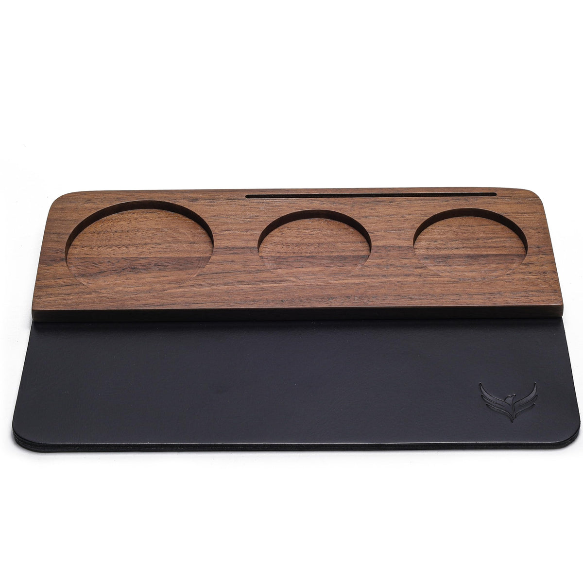 KNODOS 54mm tamping mat for Breville keeps tamper slot and tools neatly organized.