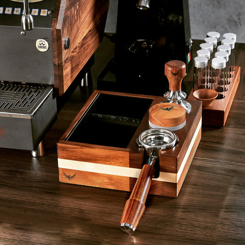 KNODOS coffee bean storage setup supports pre-loading and mess-free brewing