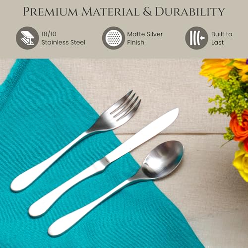 KNORK Original Collection table spoons feature deep scoops for soups and desserts.