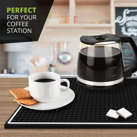 Knot and Style bar mat countertop protection and easy cleanup.