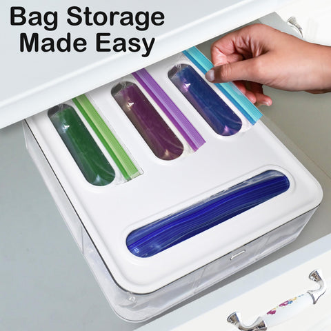 Knox Home and Health bag storage, clear siding shows bag count at a glance.